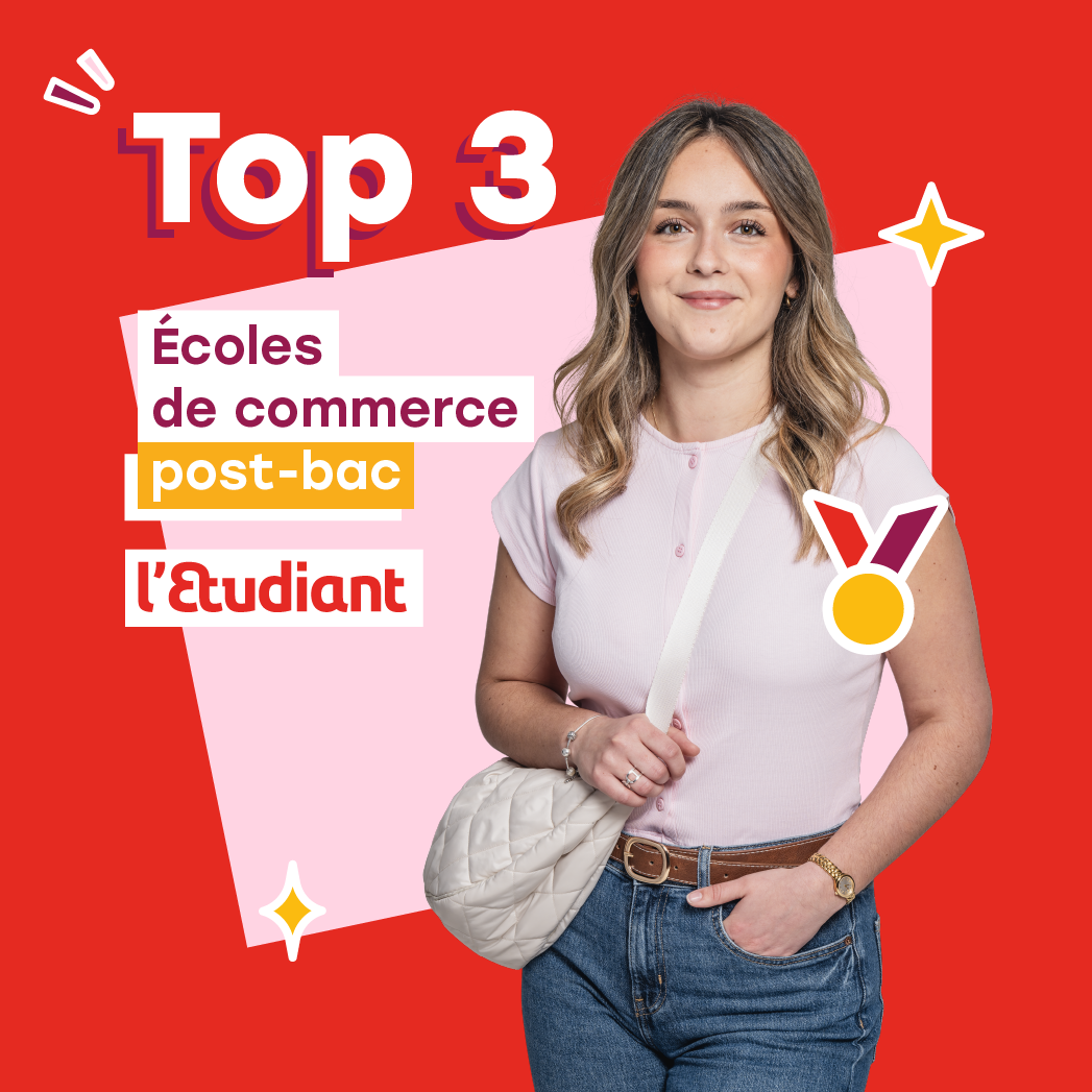 Nous sommes 3e école de commerce post bac de France selon l'Etudiant