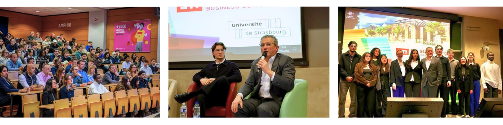 Etudiants interviewants Vincent Salimon