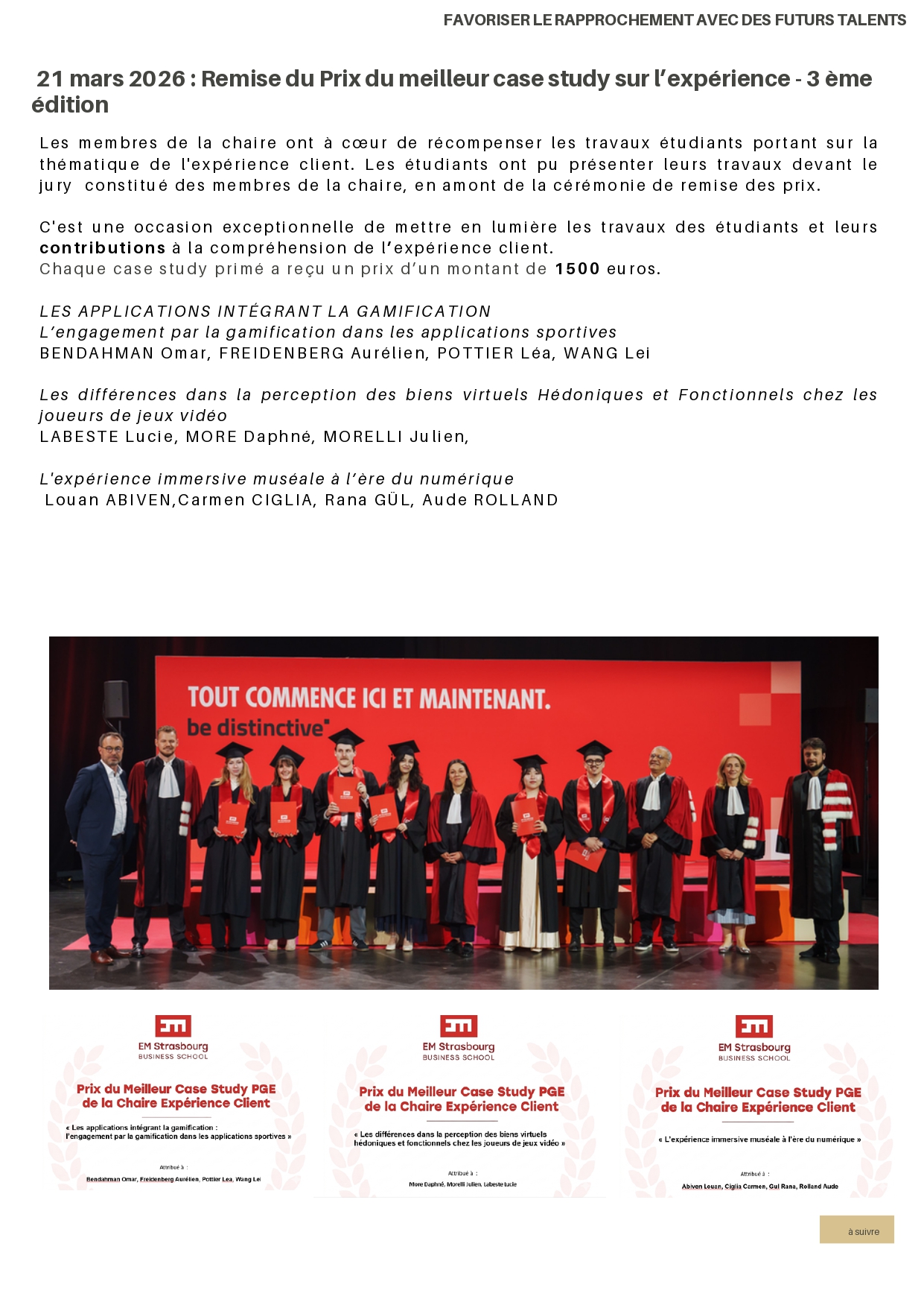 Chaire Expérience Client