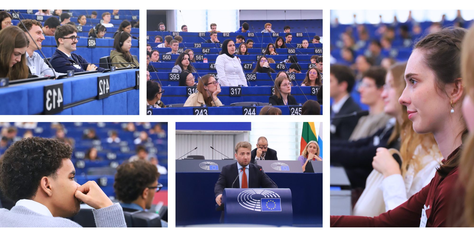 Etudiants de l'EM au Parlement européen