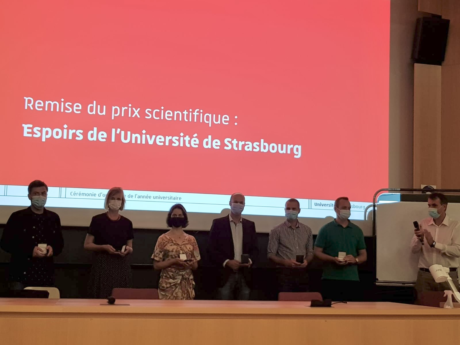 lauréats prix Espoir Unistra